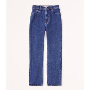 ABERCROMBIE Ultra High Rise Ankle Straight Jean NWOT